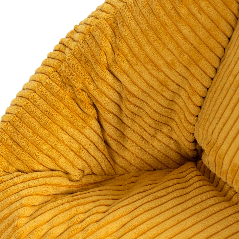 Natalia Sessel-Sitzsack für Kinder, Cord, Gelb