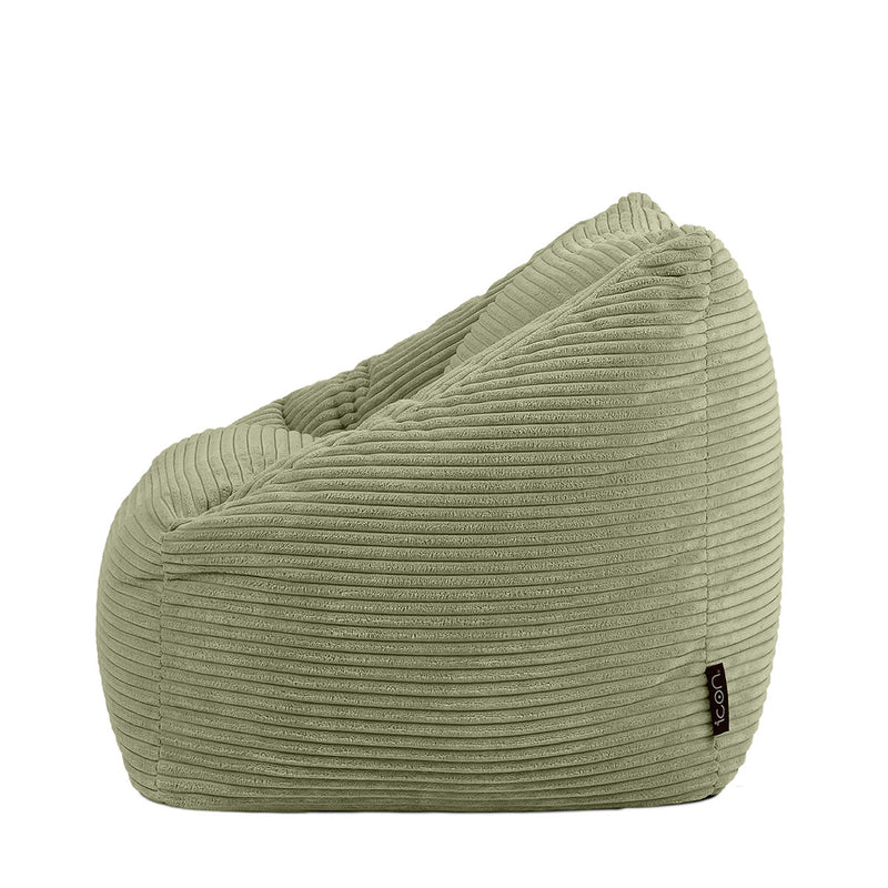 Morgan Sessel-Sitzsack für Kinder, Cord, Salbeigrün