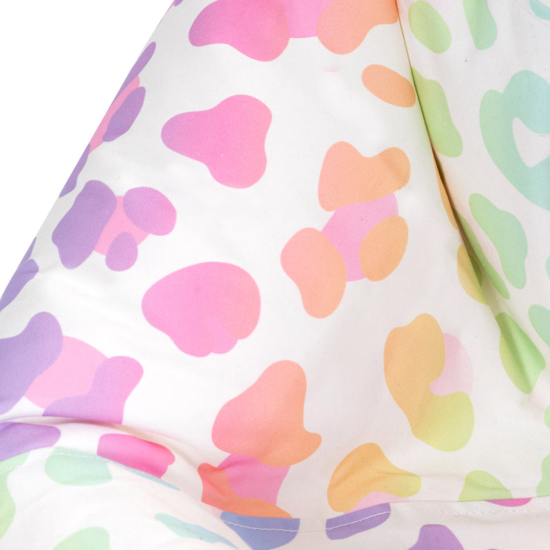 Klassischer Sitzsack für Teens, Ombre, Leoparden-Print, Mehrfarbig 