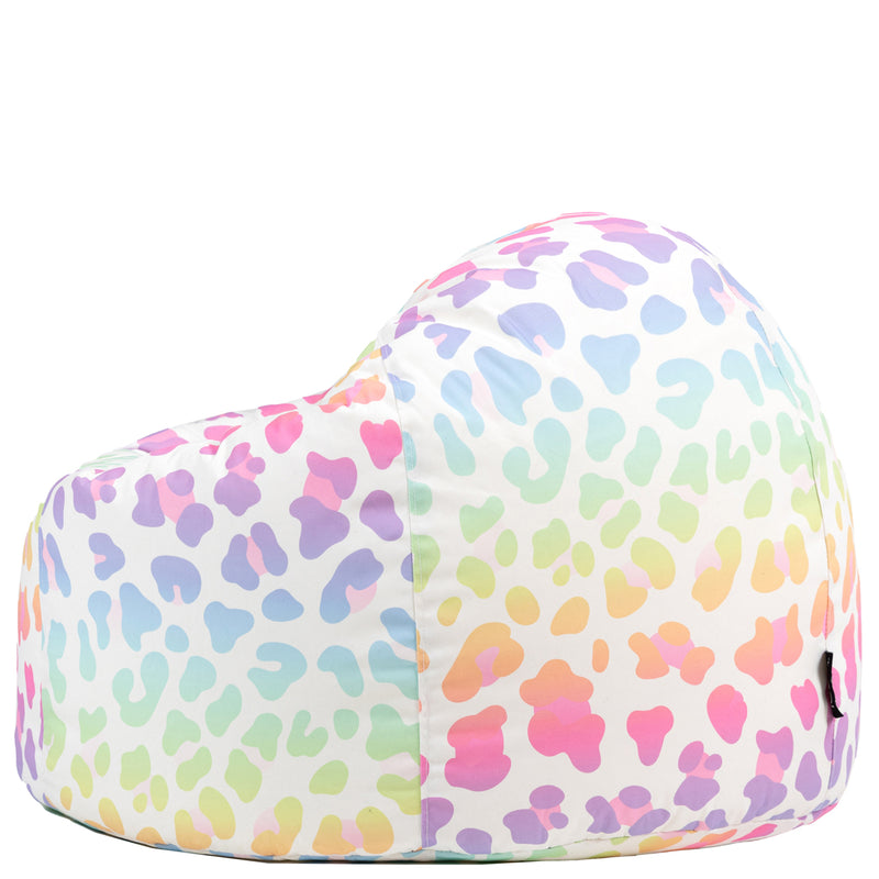 Klassischer Sitzsack für Teens, Ombre, Leoparden-Print, Mehrfarbig 