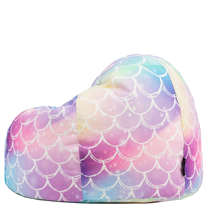 Klassischer Sitzsack für Teens, Ombre, Mermaid-Print, Mehrfarbig 