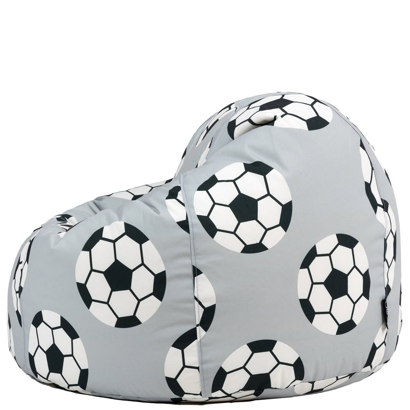 Klassischer Sitzsack für Teens, Fußball-Print, Mehrfarbig 