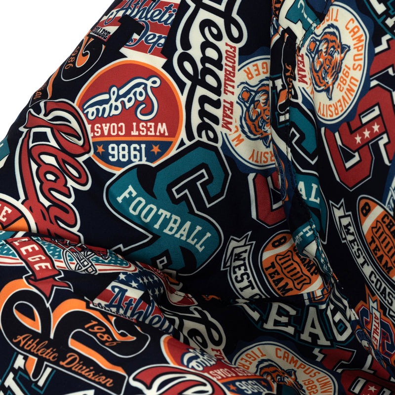 Teen Klassischer Sitzsack mit Varsity Fußball-Print, Mehrfarbig