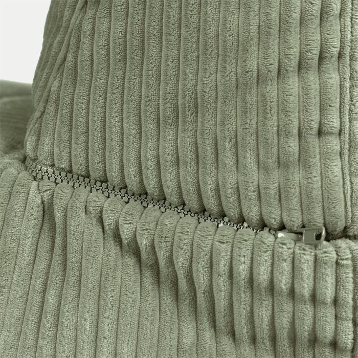 Noa Modularer Sitzsack-Sofa, Jumbo Cord, Salbeigrün 