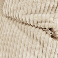 Noa Modularer Sitzsack-Sofa, Jumbo Cord, Steingrau