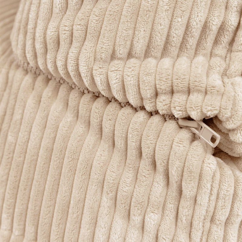 Noa Modularer Sitzsack-Sessel, Jumbo Cord, Steingrau 