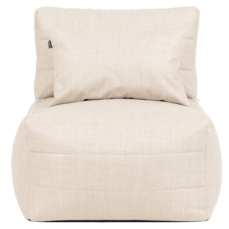 Noa Modularer Sitzsack, Outdoor-Gewebe, Naturfarbe  