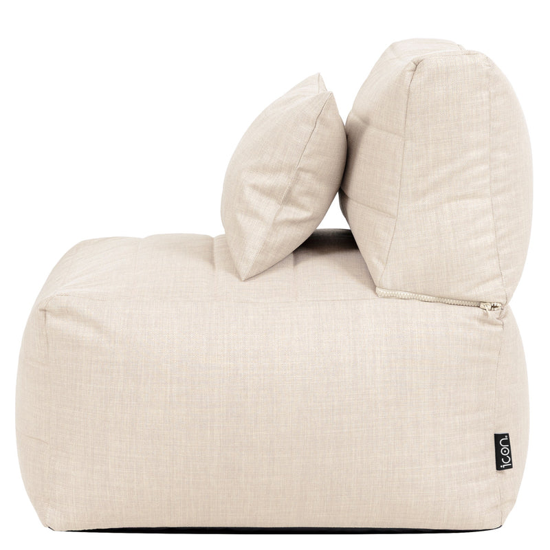 Noa Modularer Sitzsack, Outdoor-Gewebe, Naturfarbe  