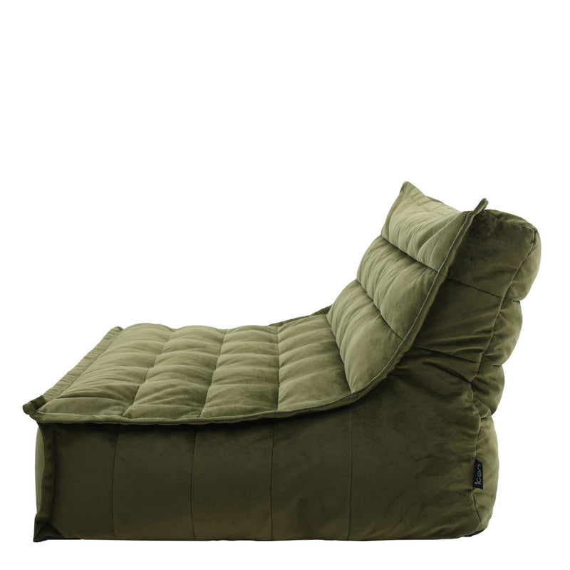 Kota Samt-Sofa – Olivgrün