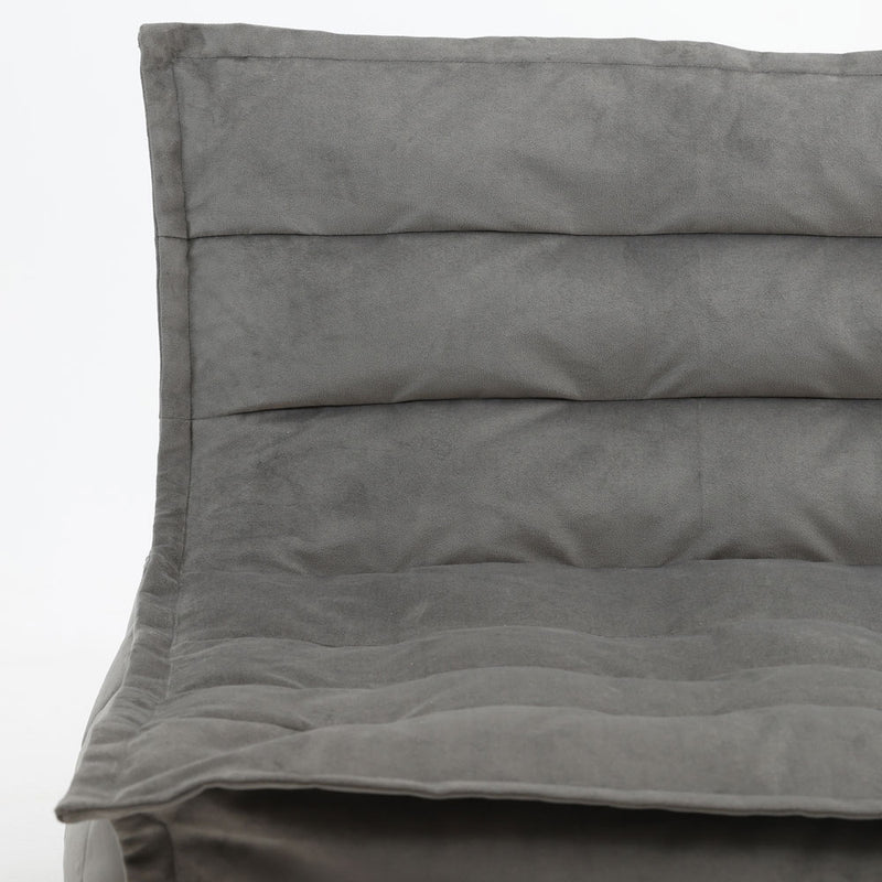 Kota Samt-Sofa, Dunkengrau