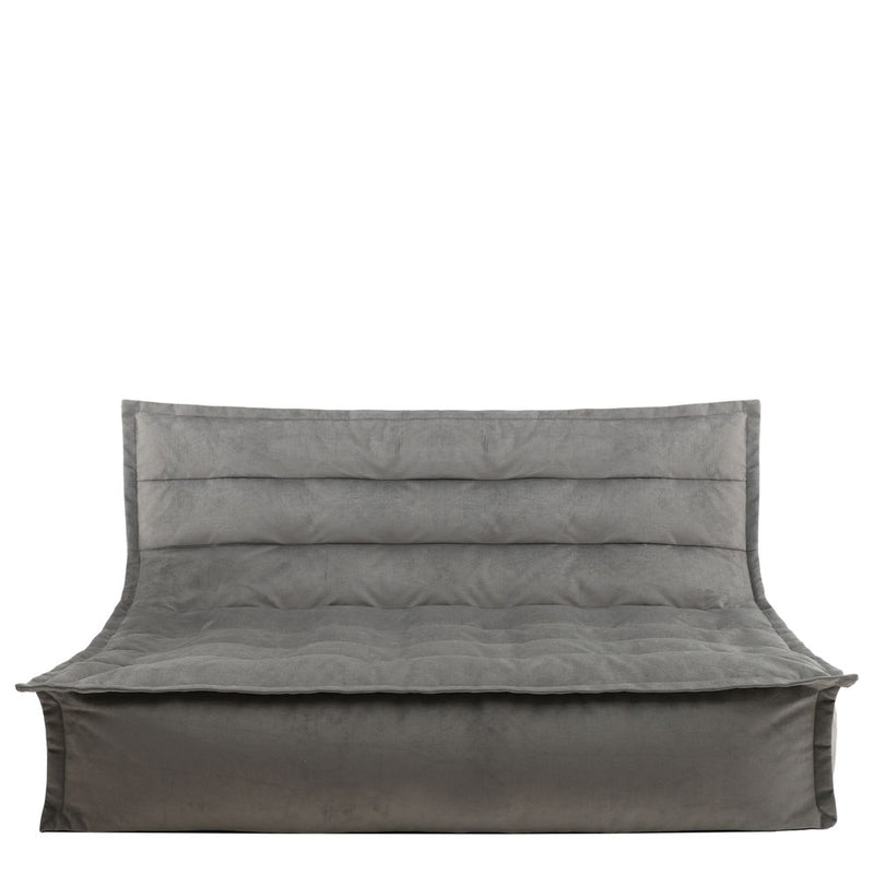 Kota Samt-Sofa, Dunkengrau